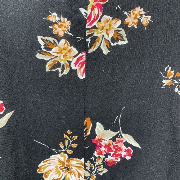 Torrid Floral Print Sleeveless SunDress Size 00 in Black Strappy Flowy Vneck - Picture 14 of 14